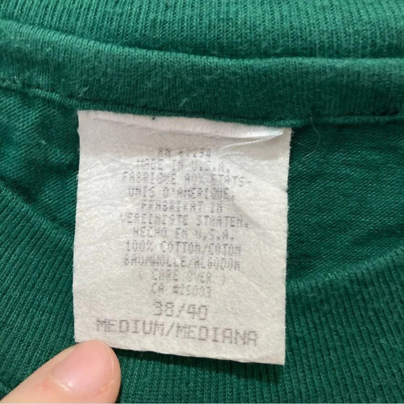 Vintage 90s Green Winnie the Pooh Tigger T Shirt Single Stitch Size Medium - Picture 3 of 8